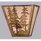 Rustic Lodge 1 - Light Flush Mounted Sconce