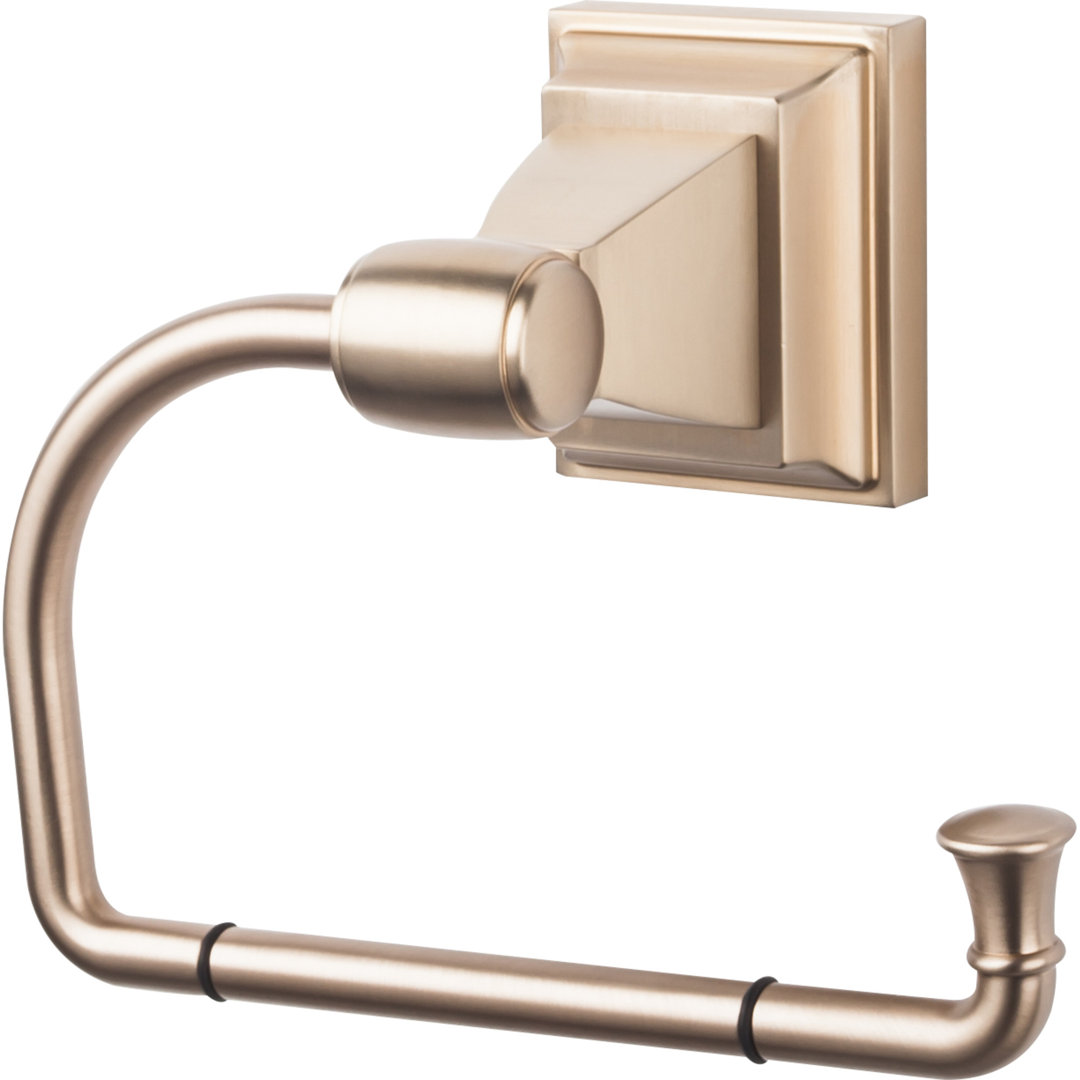 Stratton Bath  Wall Mounted Toilet Paper Holder Top Knobs 