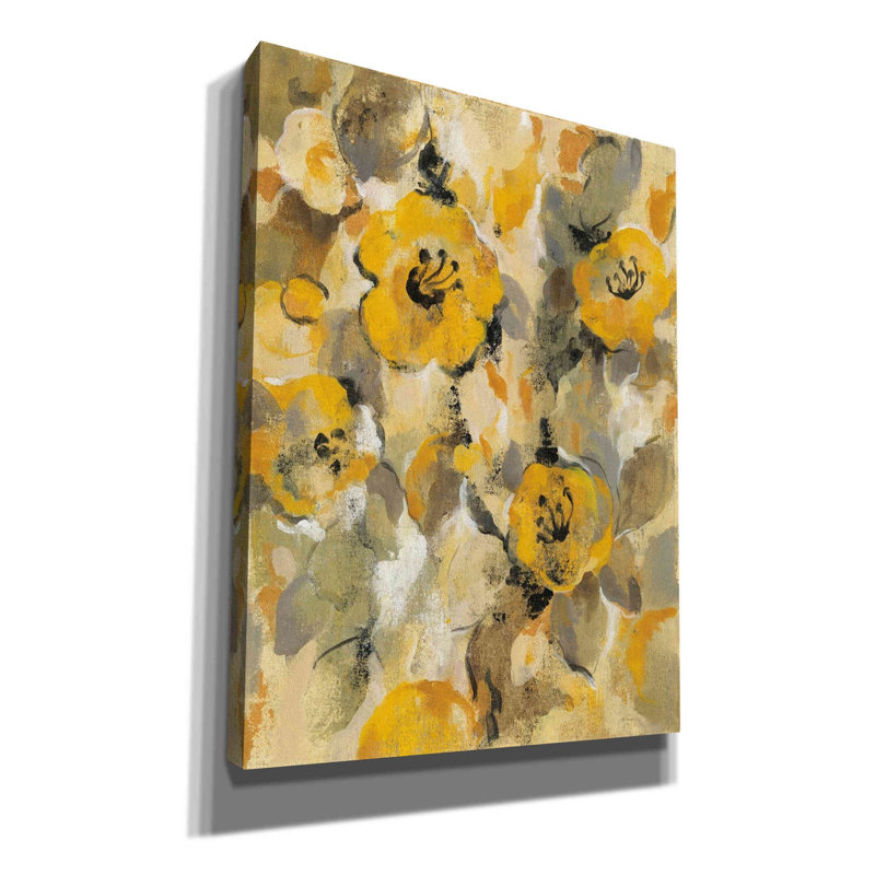 «Yellow Floral I» par Silvia Vassileva, H 16 po x l 12 po x P 0,75 po