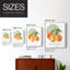 Reproduction encadrée orange - bois massif-843809561-843809567