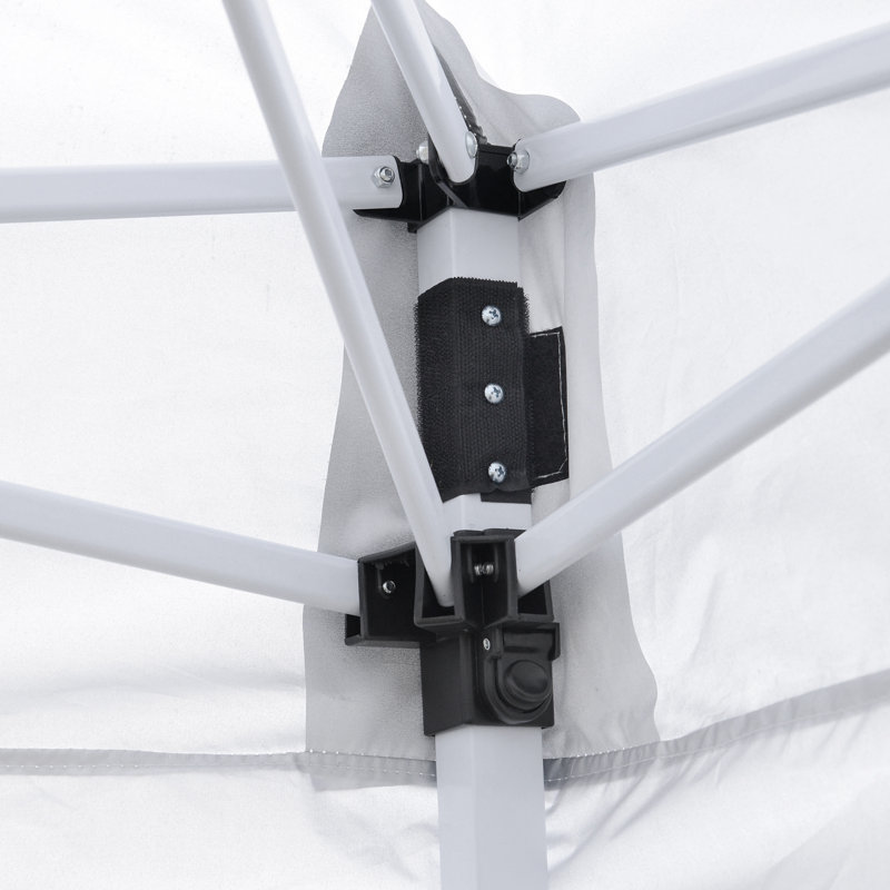 9 pi. L 9 pi. D Pavillon de jardin escamotable en acier