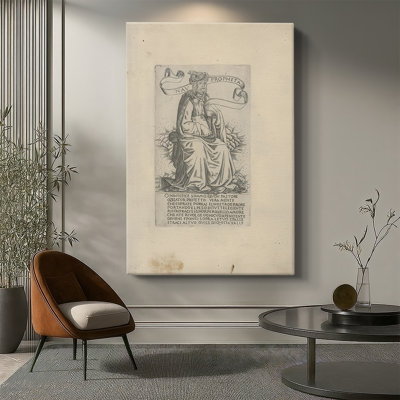 Le propane Nahum, de la maison des propulseurs et des sibylles, toile tendue par Francesco Rosselli