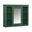 Armoire à pharmacie de 35 po x 27,5 po, armoire de rangement murale pour salle de bain, armoire de salle de bain moderne avec miroir, armoire à miroir avec 6 tablettes ouvertes-1430109528