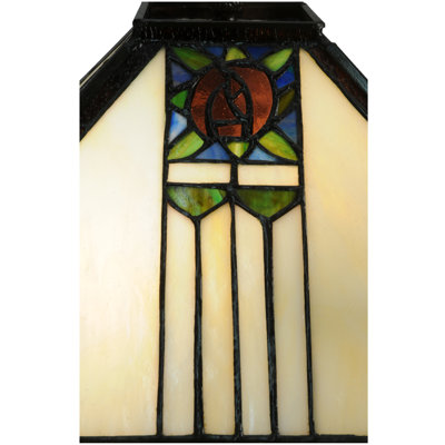 14"Sq Pasadena Rose Shade