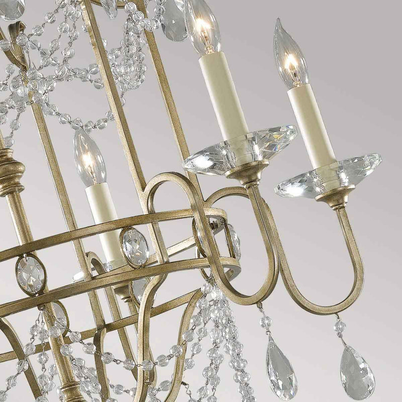 Bamburgh 6 - Light Candle Style Chandelier