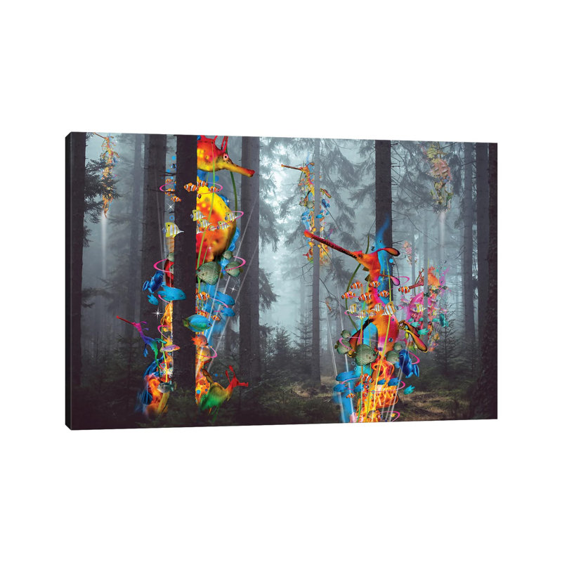 Forest Of Sea Creatures by David Loblaw - Wrapped Canvas Print, 20.32 cm H x 30.48 cm W