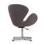 Chaise ballon rembourrée en métal Raspberry Modern-25675680