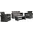 Pamalee 4 - Person Patio Conversation Set with Cushions-368132224