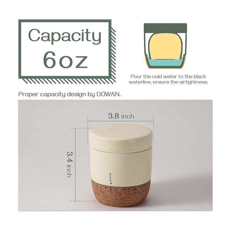 Prep & Savour Dithusan Ceramic Butter Dish