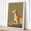 Resting Greyhound Modern - Wrapped Canvas-514088099-514088101