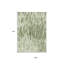 Tapis intérieur lavable abstrait vert et ivoire 9 pi x 12 pi