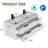 Ciarra Sharee 48" Modern Wall-Mount Double Sink Bathroom Vanity with Resin Top, Zinc Alloy Faucet, Painted Floating Cabinet, Soft-close Drawers-1172390324