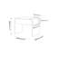 Table d'appoint avec rangement en C