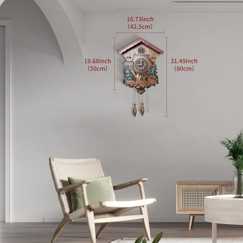 Michaela Solid Wood Wall Clock