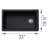 Inteos SILGRANIT 33" Single Bowl Reversible Undermount Workstation Kitchen Sink-109702753