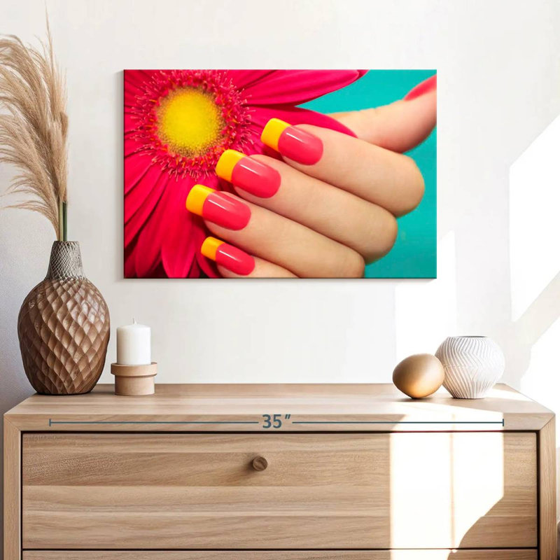 Shuttleworth Gerbera Inspired Nails, 16" H x 24" W