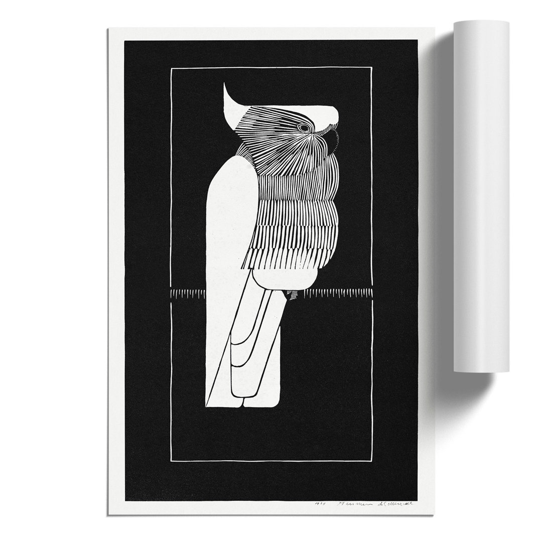 Crested Cockatoo by Samuel de Mesquita - Frameless Print
