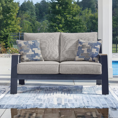 Mabry Shores Outdoor Loveseat With Cushion