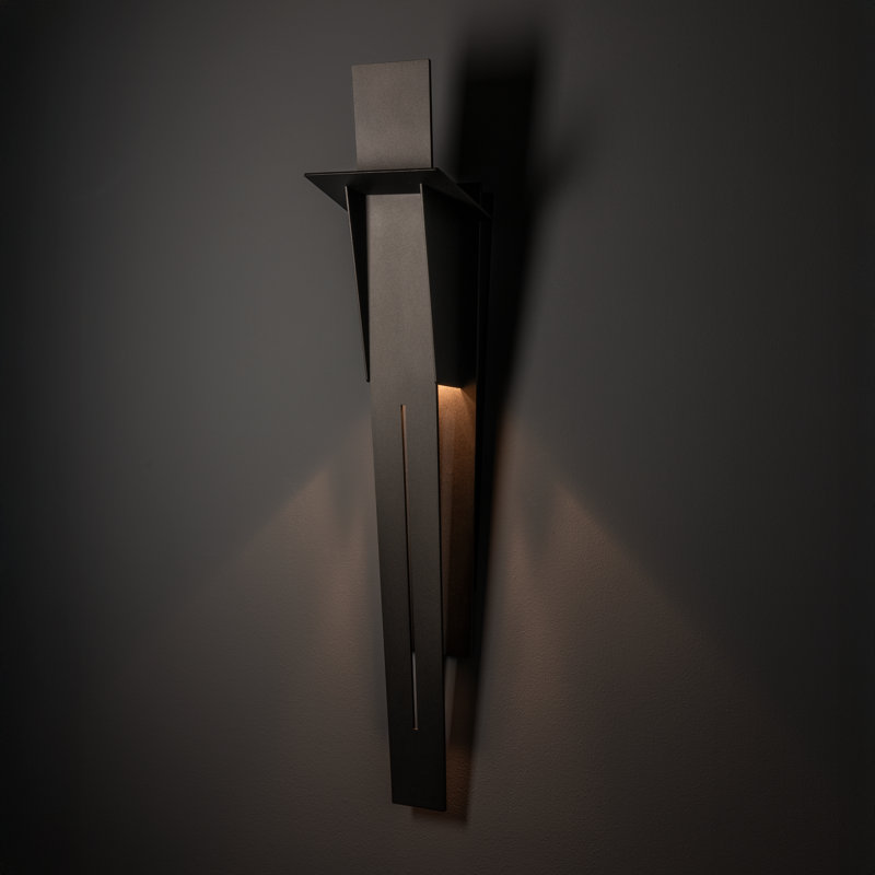 Linea Outdoor Wall Sconce, Coastal Dark Smoke, 21.9" H x 6" W x 4.5" D