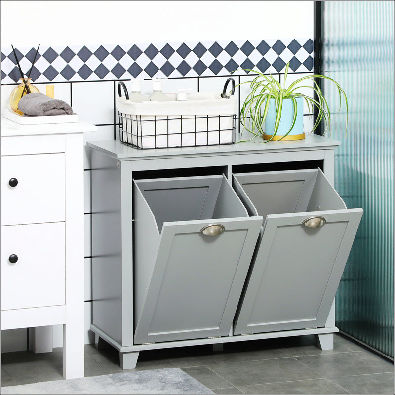Tilt-Out Laundry Sorter Cabinet