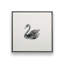 Impression sur toile «Elegant Black White Swan» par Pink Water-1570531240-1570531235