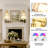 2-Pack LED Wall Sconce With Remote, Wireless Rechargeable Wall Light With Tulip Glass Lampshade, 12 RGB Colors & Dimmable Function (Bulb Included)-762143800-761899793