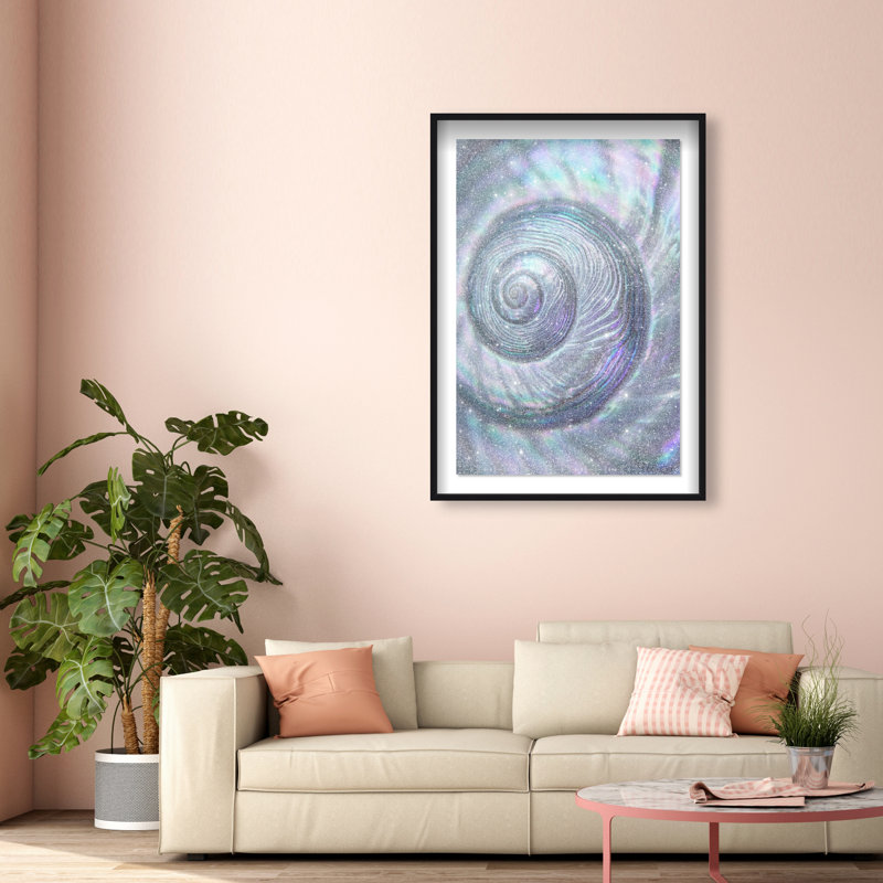 Sea Spiral Shadowbox Nautical & Beach Print by Oliver Gal, Black Frame, 10 x 15, 31.5"H x 21.5"W, Black Shadowbox