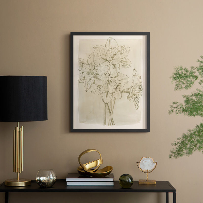 Spring Promises I Framed Print - Solid Wood, Black, 30" H x 24" W