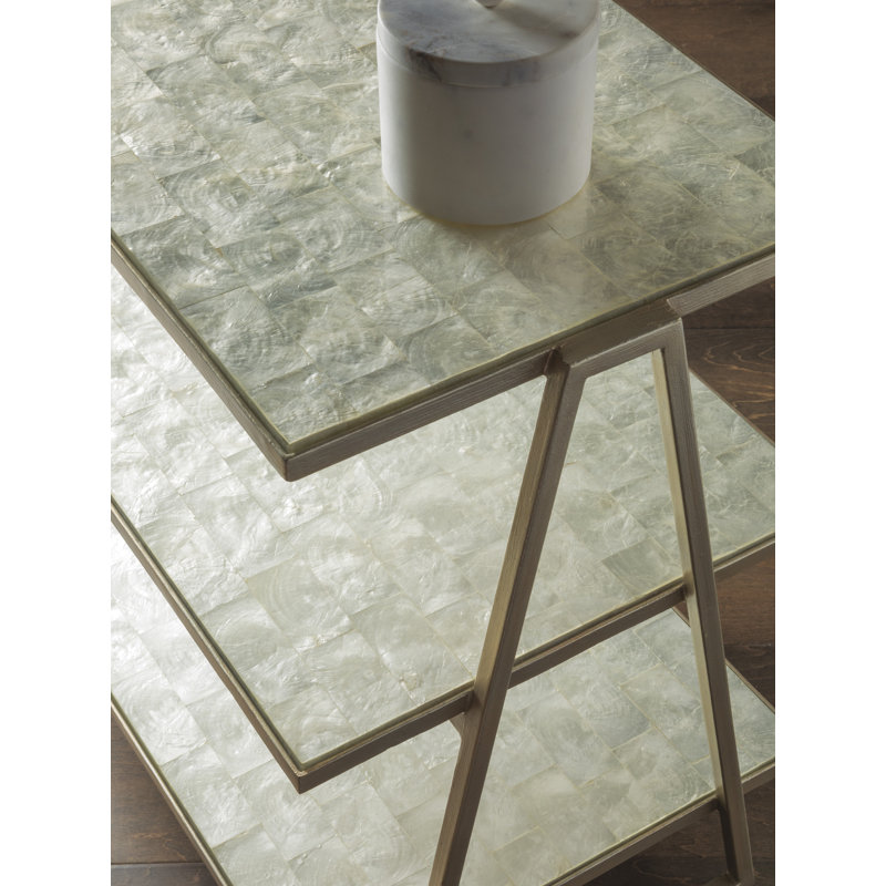 Signature Designs Cumulus Capiz Triangular Tier Table