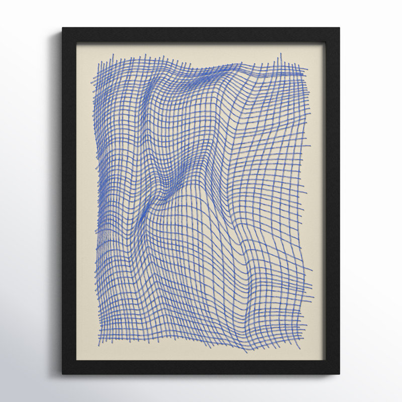 Netting 1 by Jacques Pilon, 25" H x 20" W x 1.25" D, Black Single Structure Framed Paper