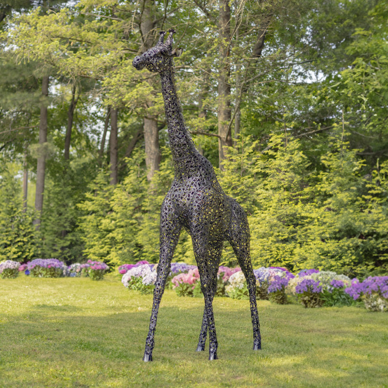 Statue de jardin en métal Meyeroff Giraffes