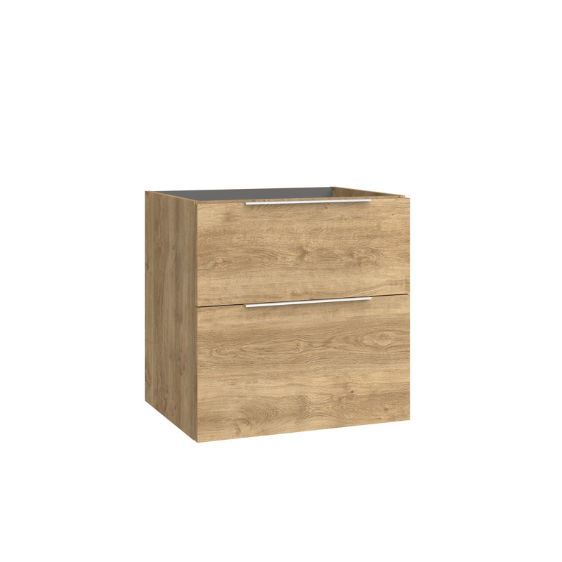 Dalia 23.2" Wall Mounted Single Vanity Base Only, Natural Oak