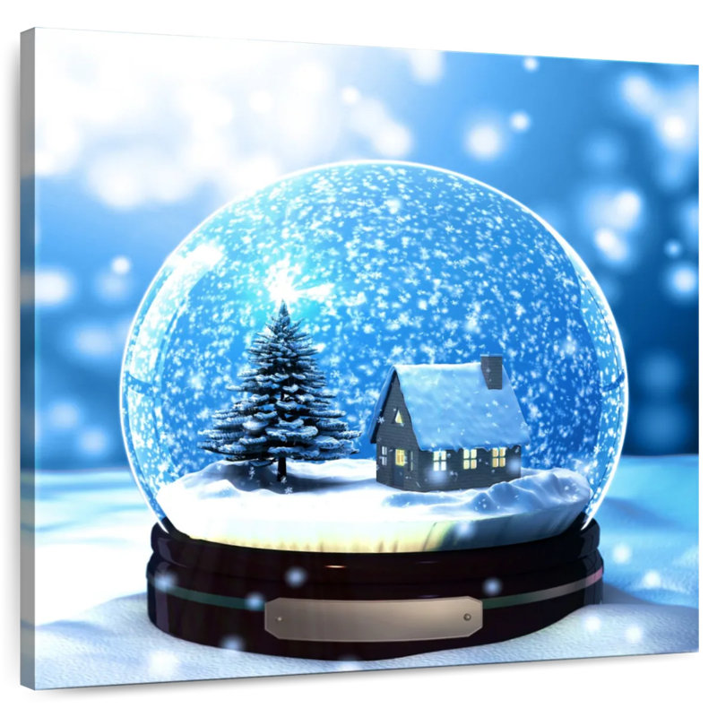 Lelend Christmas Snow Globe, 20" H x 20" W