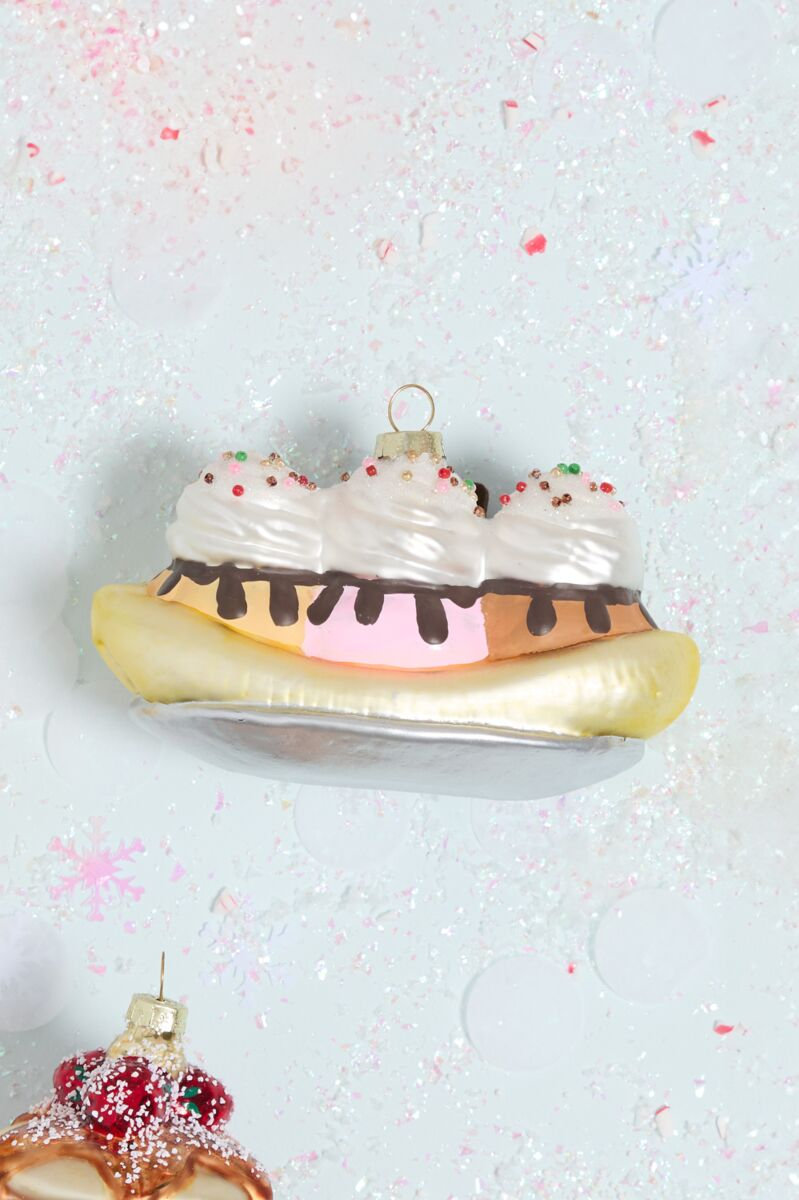 Dessert First Ornament 5"x 2.5"x 2.75"