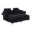 Canapé modulaire à assise profonde, canapé confortable avec repose-pieds Cloud, causeuse, canapé modulaire rembourré en velours côtelé pour salon, appartement, studio, bureau