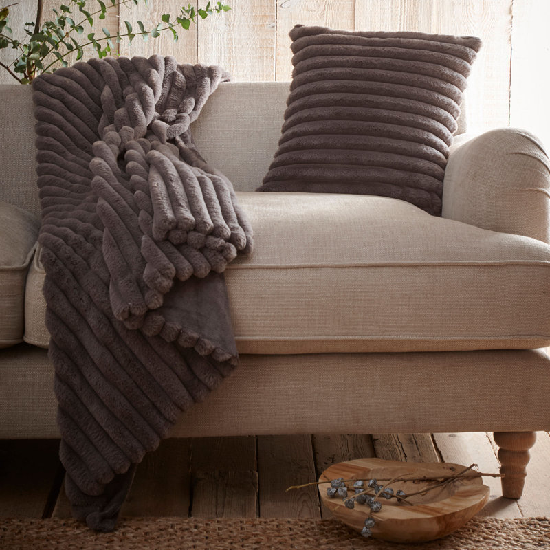 Morritz Square Cushion Cover, Charcoal