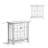 Warm Shaker 32"W Solid Wood Transitional Low Storage Cabinet with Tempered Glass Doors and Adjustable Shelves-638212118