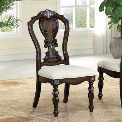 Chaise de salle à manger de style traditionnel 2 pièces Corbels