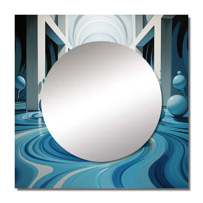 Phinnaeus - Abstract Large Square Mirror Wall Decor For Bedroom