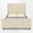 Upholstered Wingback Platform Bed-881043727