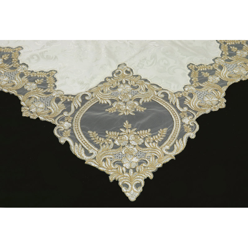 Plateau de table Mcfarlin, Yellow Damask