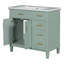 Meuble-lavabo de salle de bain avec lavabo en résine, armoire de salle de bain moderne