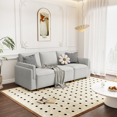 Dodington Classic Comfort Loveseat - Contemporary Modular Fabric Sectional for Small Spaces