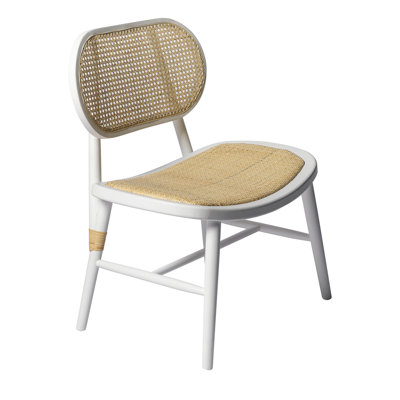 Chaise d'appoint en bois massif Millsap