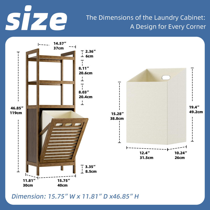 Wood Bathroom Cabinet, Brown