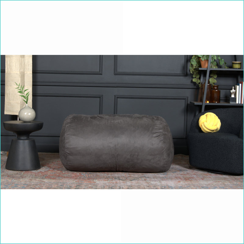 Fauteuil à billes cylindrique pour adultes 4 pieds Michael | Gris anthracite | Polyester