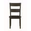 Ensemble de 2 chaises d'appoint au fini noyer vieilli