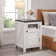 Ariellah 26'' Farmhouse End Side Table with Charging Station and Adjustable Storage Shelf