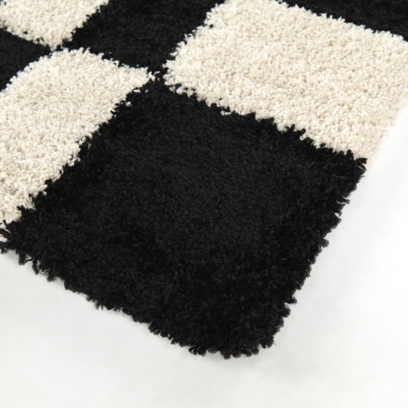 Tapis crème à motif géométrique moderne Elara, Rectangle 5 pi 3 po x 7 pi