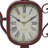 Rustic Analog Mechanical Tabletop Clock with Alarm
